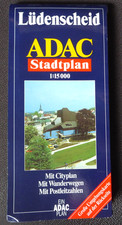 Lüdenscheid Stadtplan ADAC 1:15000 Cityplan Wanderwege Umgebungskarte 1998