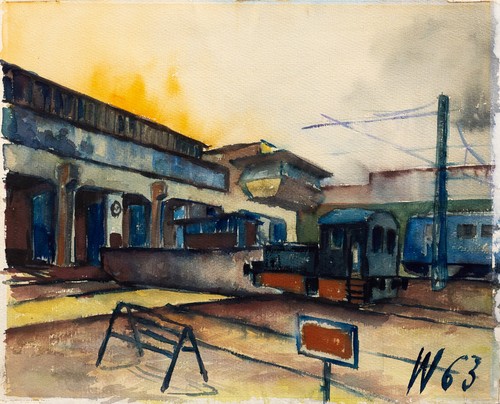 Ddr kunst aquarell - kunst,