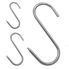 Edelstahl Fleischerhaken V4A Rostfrei Metzgerhaken Haken Küchenhaken Speckhaken