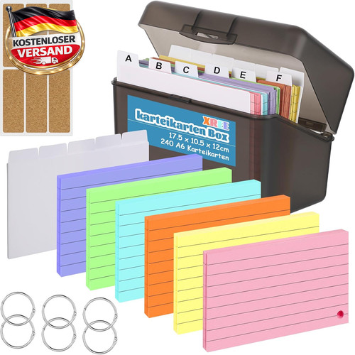 Karteikarten box für - karteikarten,