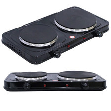 Kochplatte 2500W Doppel Kochfeld Camping Herdplatte elektrisch Elektroherd