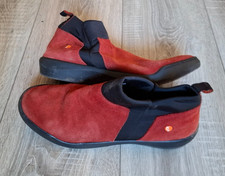 Softinos Damenschuhe Knöchelhoch Größe 40 Rot slipper Elastischer Einstieg