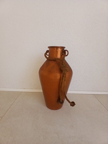 Große bodenvase aus kupfer - große,