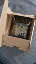 ALLIANZ Emaille Werbeschild massiv