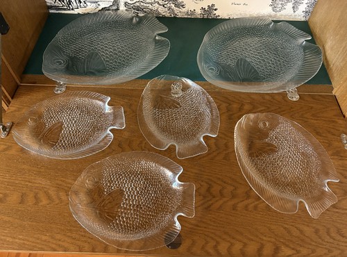 Fischservice aus glas - glas,
