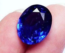 Natürlich Blauer Saphir Oval