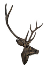 Antiker Hirschkopf mit großem