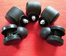 Weichbodenrollen Bürostuhlrollen Gewinde M10 / Rolle 50 mm NEU für Teppich