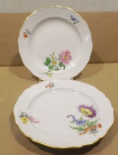 2 Meissen Porzellan Kuchen/Vesperteller  Streublumen Dm.18,5cm  2 .Wahl