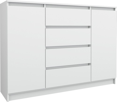 Kommode weiß 140 bella - weiß, cm