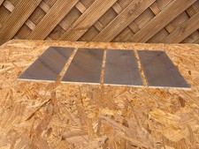 4 Stück Aluminiumplatte Aluplatte Alu Platte Alublech je ca. 385 x 162 x 3 mm