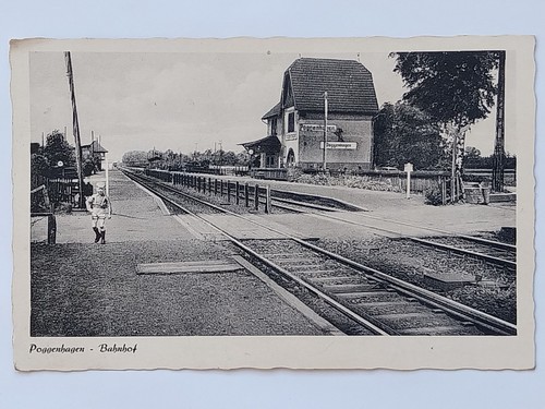 Poggenhagen bahnhof - ak,