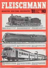 Fleischmann Neuhaiten Katalog 1981 Spur HO N D E F aa
