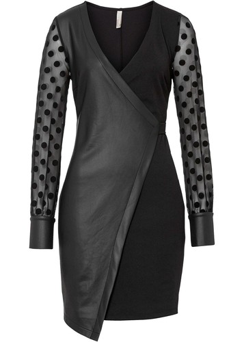 Kleid aus lederimitat - kleid,