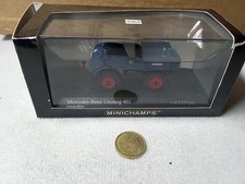 J670 Mini-Champs H0 1:87 Mercedes Benz Unimog 401 Standarblau 1953 Mit Ovp