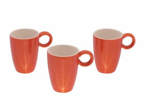 Espressotasse orange set kaffe - orange,