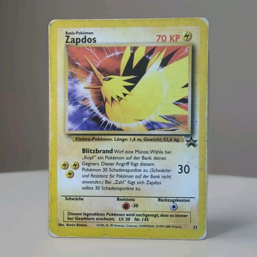 Zapdos pokemon karte - zapdos, deutsch