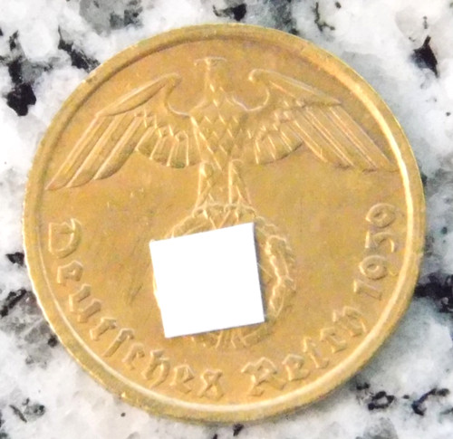 Reichspfennig 1939 messing - reichspfennig, g