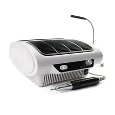 3in1 220V Profi Elektrische Nagelfräser Set Manikure Pedikure Kit mit Absaugung