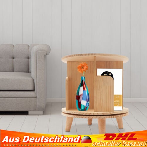 Holz bücherregal 360 drehbar - holz,
