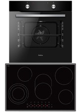 Amica Einbauherd Set Backofen Umluft 77cm Glaskeramik-Kochfeld 5 Zonen  B-WARE