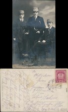 Privatfotokarte Komotau Chomutov Studenten  - Burschenschaft 1917