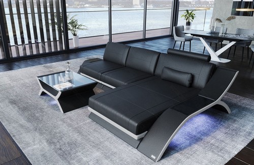 Ecksofa sofa leder eckcouch - sofa,