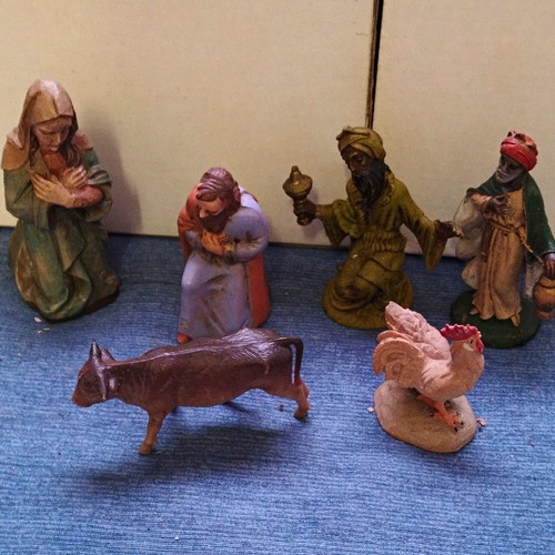 Krippenfiguren aus set - aus, 6-tlg