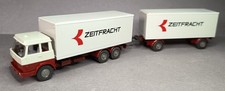 Wiking Hanomag Henschel Koffer-Hängerzug ZEITFRACHT 1973-74 neuwertig
