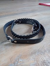 H&M Gürtel Schwarz Kunstleder