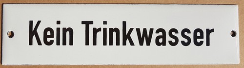 Kein trinkwasser - kein,