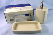 Villeroy & Boch Seifenspender und Schale - Badezimmer Set  Badset Kunststein-neu