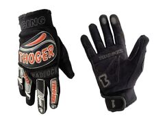 Thoger Handschuhe Padlock MX Retro Vintage Schwarz Orange Moto Cross Offroad