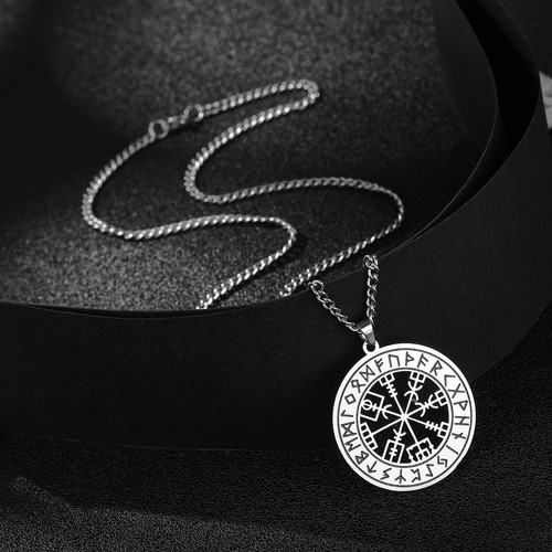 Halskette mit vegvisir - vegvisir, runen