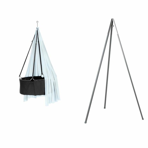 Leander babywiege grau mit - leander-babywiege,