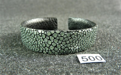 500 rochenleder armreif - rochenleder,