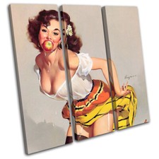 Vintage Girl Poster Sexy Retro