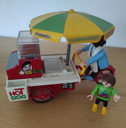 Playmobil hot dog stand 3848 - hot-dog-stand,