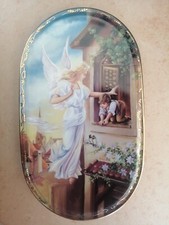 Annaburg Sammelteller Wandteller Schutzengel Schützende Hand in der Höhe 