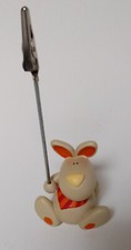 Foto-Halter Memo-Clip-Halter "Hase" Tonfigur mit Klemme