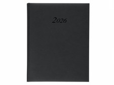 1 Buchkalender Wochenplaner 2026 in ca A5 Schwarz black Tagesplaner Terminplaner
