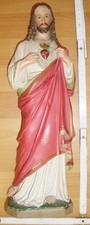 Jesus Statue Vintage  Figur Christliche Skulptur Höhe ca.45 cm Heiland