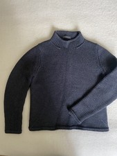 Repeat * Wollpullover * Dunkelgrau/ Schwarz * Stehkragen 36/38 