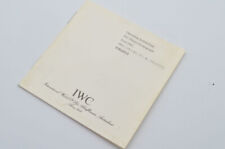IWC ANLEITUNG MANUAL