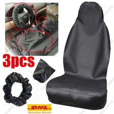 Werkstattschoner Kunstleder Schonbezug Sitzschoner Sitzbezug Auto Bezug Schwarz