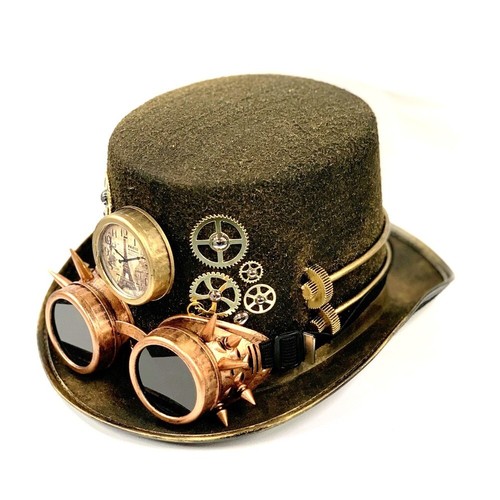 Steampunk hut brille - hut,