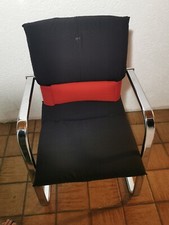 6 Vitra  Konferenzstühle Modell Figura Mario Bellini Antrazit/Rot Freischwinger