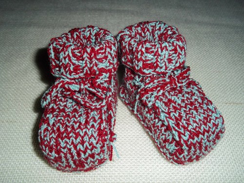 Handgestrickte babyschuhe ca - ,