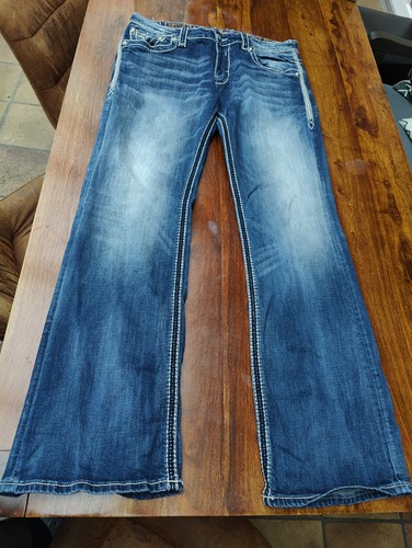 Rock revival jeans stitching - rock,