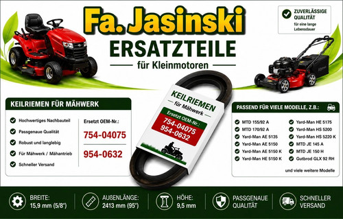 Keilriemen mähwerk passend - keilriemen,